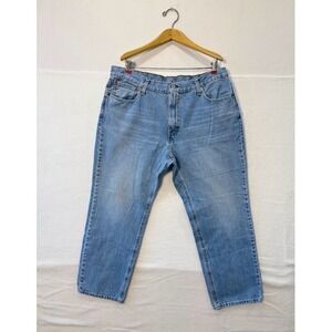 Levis 541 Jeans Mens 38x30 Blue Denim Distressed Athletic Tapered VTG Look